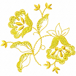 Flowers And Tree Embroidery Design 4 Flowers And Tree Embroidery Design 4